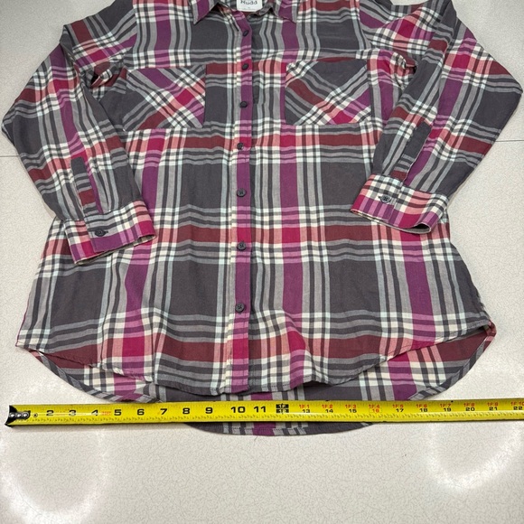 Mudd Multicolor Plaid Button Down Shirt - Picture 5 of 9